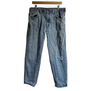 Carhartt Jeans Mens Size 36x30 Workwear Cotton Denim Relaxed Fit Blue B17 DST